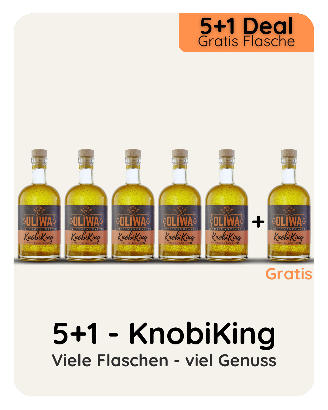 5+1 Deal - KnobiKing 500 ml