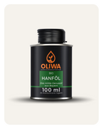 OLIWA Bio Hanföl 100 ml in schwarzer lichtgeschützter Dose