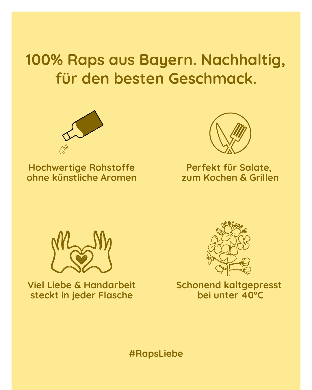 RapsStar (Bio Rapsöl aus Bayern) 0,5l