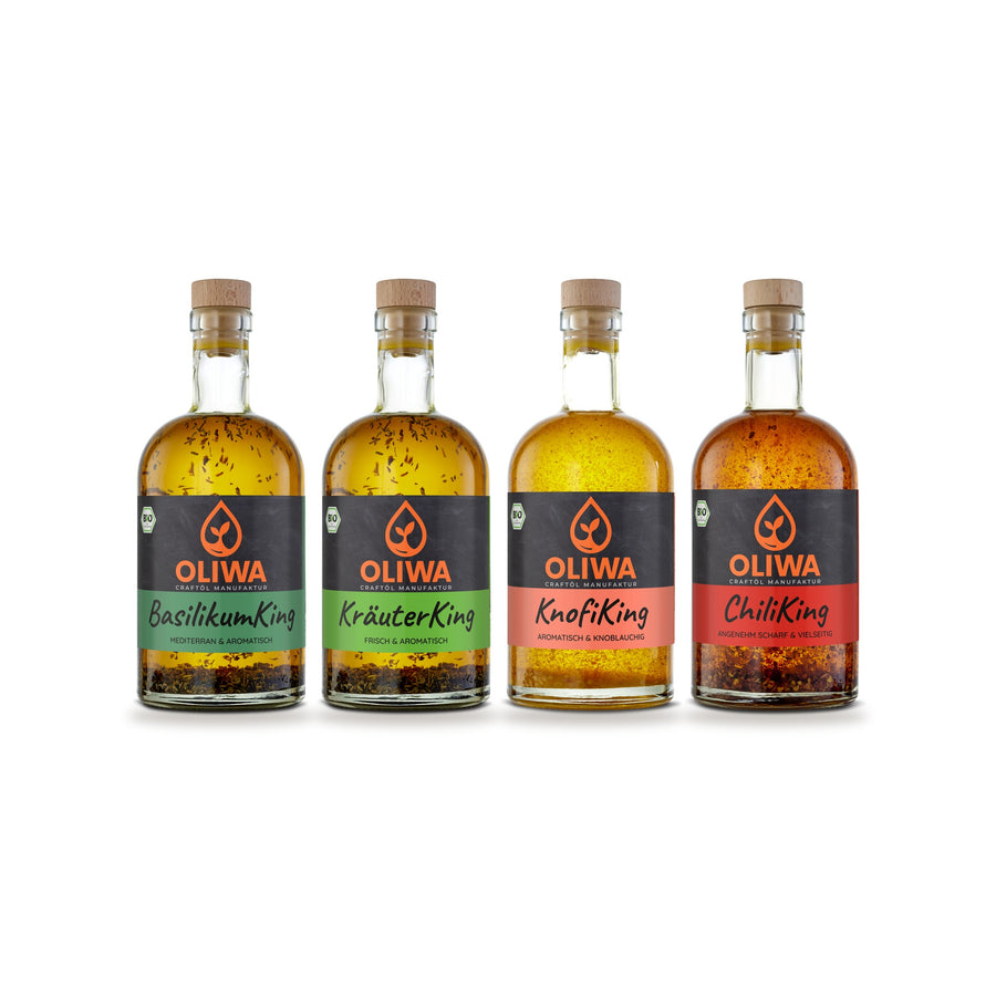 OLIWA Probierset mit vier KingÖlen je 100 ml